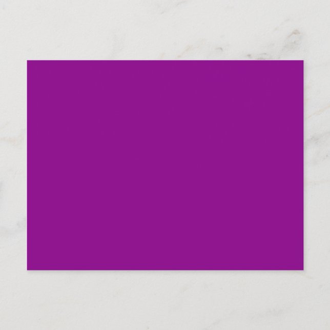 Cartão Postal cor magenta escura (Frente)