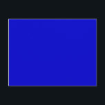 Cartão Postal cor meio azul<br><div class="desc">cor azul médio 0000CD</div>