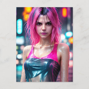 Cartão Postal Cor RAW de alto detalhe dramática foto cor-de-rosa