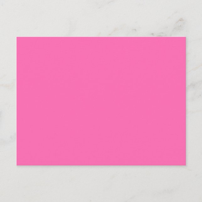 Cartão Postal cor rosa-choque (Frente)