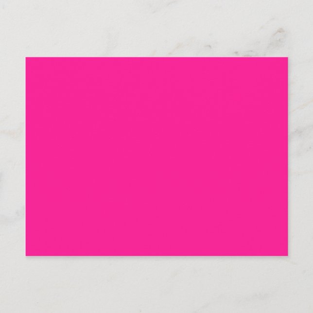 Cartão Postal cor rosa escuro (Frente)