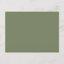 Cartão Postal Cor Sálida Verde Sage