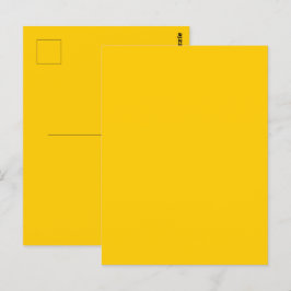 Cartão Postal Cor Sólida do Outono Amarelo de Segurança do Barra