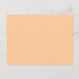 Cartão Postal Cor Sólida Laranja Pêssego do Pastel