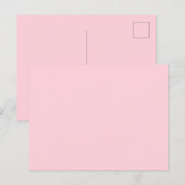 Cartão Postal Cor Sólida Rosa Chiclete Bonito e Delicioso