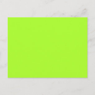 Cartão Postal Cor Sólida Verde Amarelo Neon Limeade Fundo