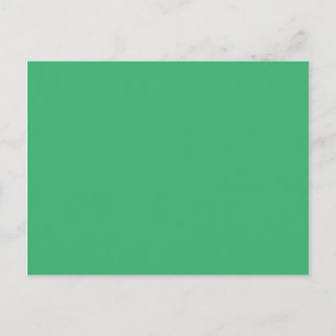Cartão Postal Cor Sólida Verde Mar Médio Branco