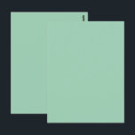 Cartão Postal Cor Sólida Verde Menta Deliciosa<br><div class="desc">Cartão postal Cartão postal impresso com ilustração de cor sólida verde menta deliciosa pela loja de impressão sob demanda TheFabricSeal em Zazzle.com #ZazzleMade https://www.zazzle.com/store/thefabricseal TheFabricSeal©️Original.</div>