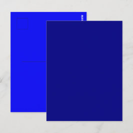 Cartão Postal Cor Sólido Azul do marinho