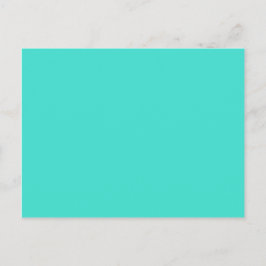 Cartão Postal Cor Sólido Verde Azul Turquesa