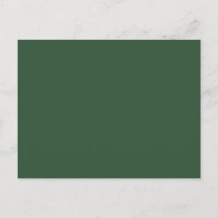 Cartão Postal Cor Sólido Verde Escuro Emerald