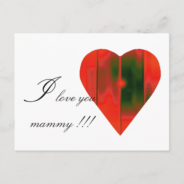 Cartão Postal coração (Frente)