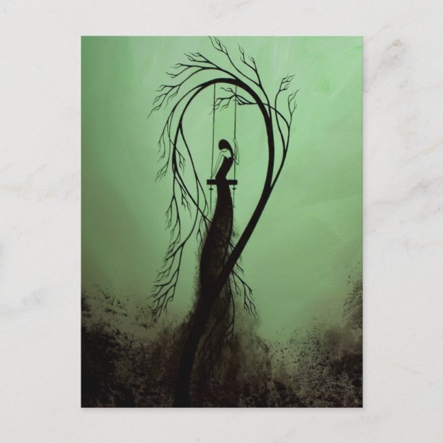 Cartão Postal Coração apertado e Poesia 14... (Frente)