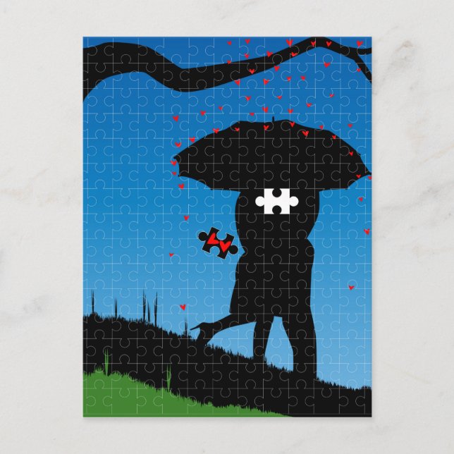 Cartão Postal Coração Ausente (Frente)