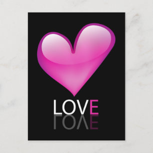 Cartão Postal Coração brilhante