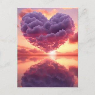 Cartão Postal Coração Celestial