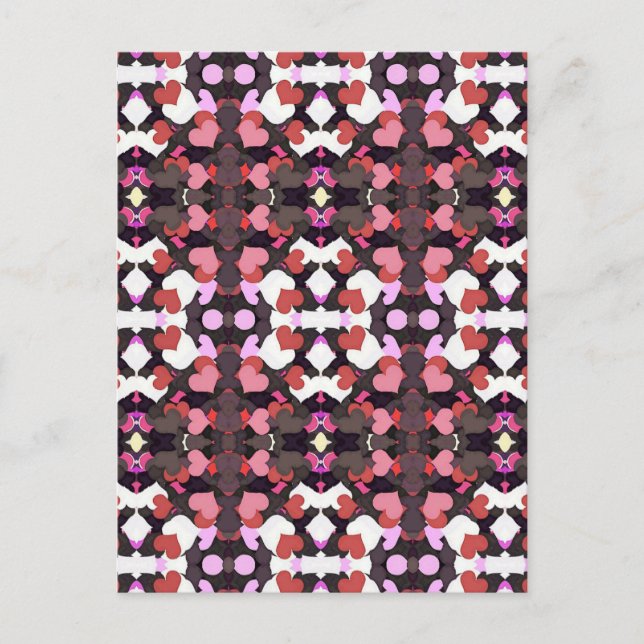 CARTÃO POSTAL CORAÇÃO COM AMOR (Frente)