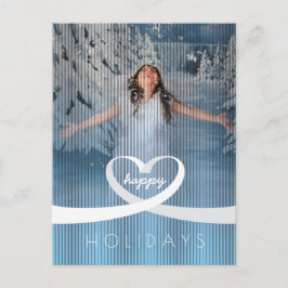 Cartão Postal Coração de Fita