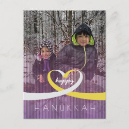 Cartão Postal Coração de Fita