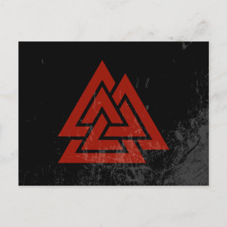 Cartão Postal Coração de Hrungnir (vermelhos e vermelhos pretos)