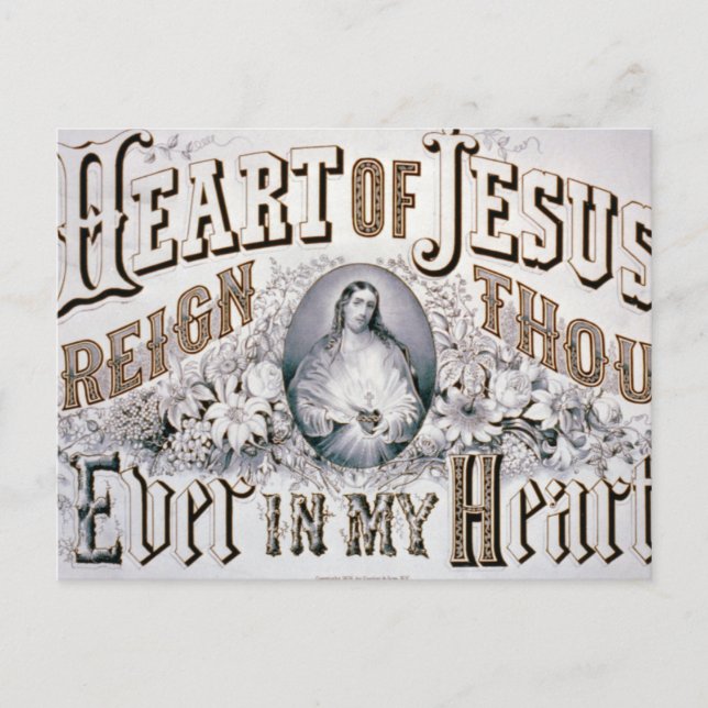 Cartão Postal Coração de Jesus (Frente)
