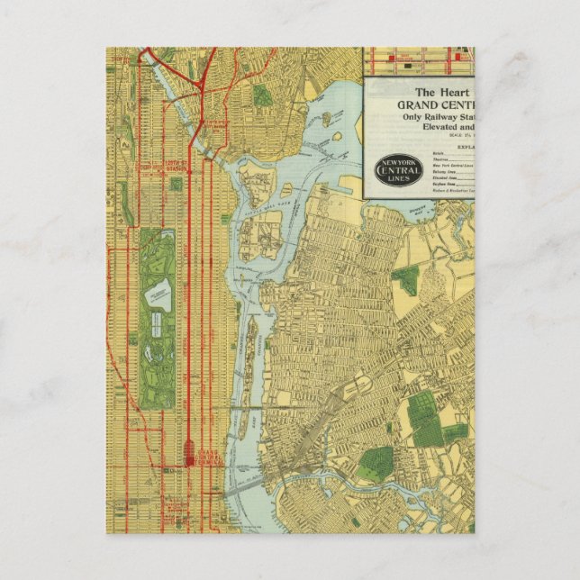 Cartão Postal Coração de Nova Iorque (Frente)