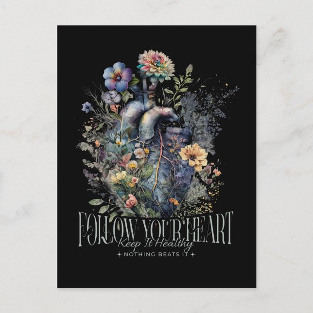 Cartão Postal Coração de Saúde (Frente)