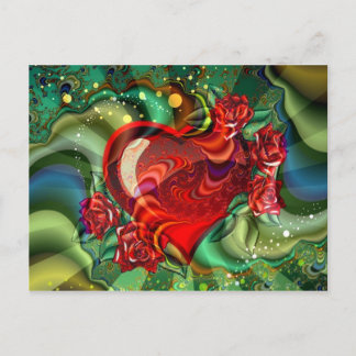 Cartão Postal Coração do Amor