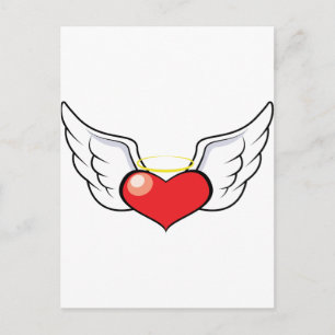 Cartão Postal Coração do anjo