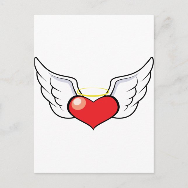 Cartão Postal Coração do anjo (Frente)