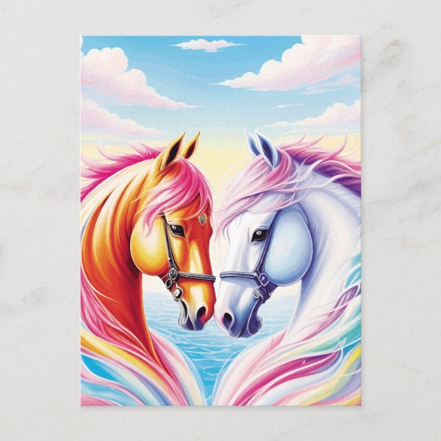 Cartão Postal Coração do cavalo (Frente)