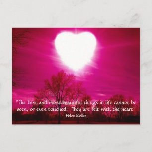 Cartão Postal Coração em Fogo - Cartão-postal