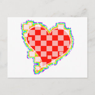 Cartão Postal coração marcado. v2.