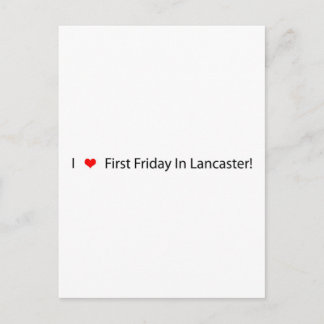 Cartão Postal Coração Primeira Sexta-Feira Em Lancaster