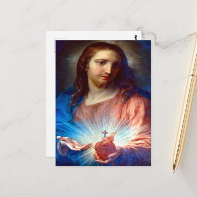 Cartão Postal Coração Sagrado de Jesus (Frente/Verso In Situ)