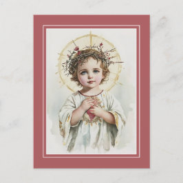 Cartão Postal Coração Sagrado de Jesus, Católico, Compaixão Divi