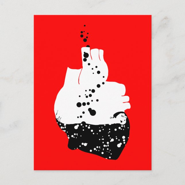 Cartão Postal coração tóxico (Frente)