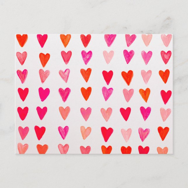 Cartão Postal Coração vermelho. (Frente)