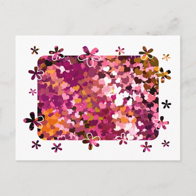 CARTÃO POSTAL CORAÇÕES (Frente)