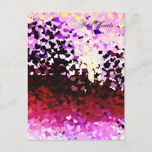 CARTÃO POSTAL CORAÇÕES (Frente)