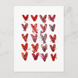 Cartão Postal Corações
