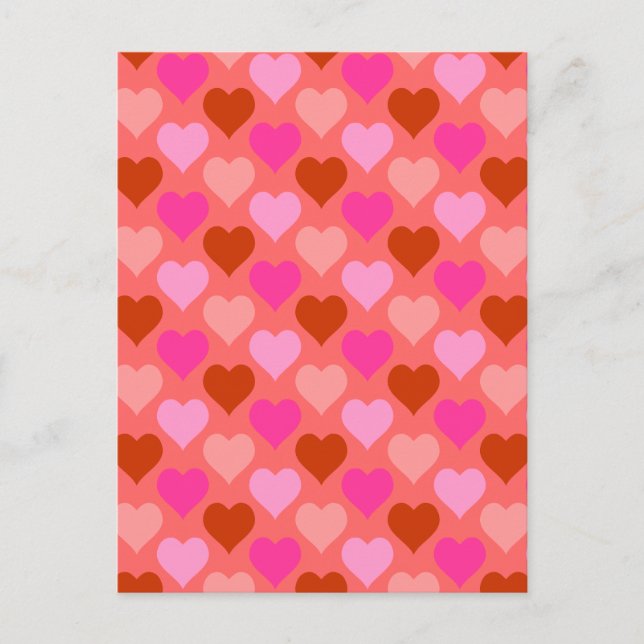 Cartão Postal Corações (Frente)