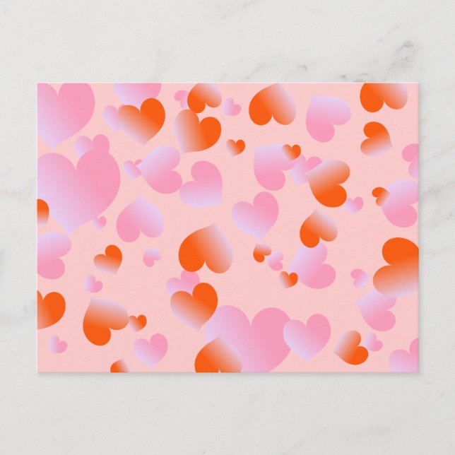 Cartão Postal Corações (Frente)