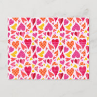 Corações Caprichosos com Padrões e Textura