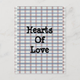Cartão Postal Corações De Amor
