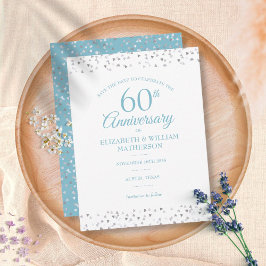 Cartão Postal Corações de Amor de Aniversário de 60 anos Salve a