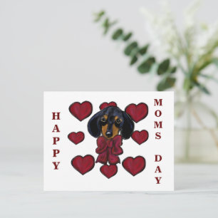 Cartão Postal Corações de Doxie