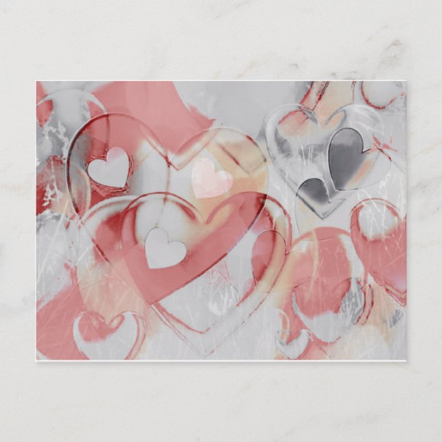 Cartão Postal Corações de Gkass (Frente)