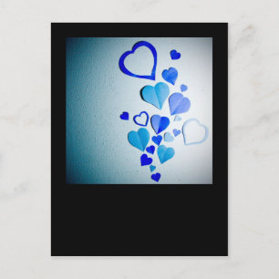 Cartão Postal Corações de Papel 2