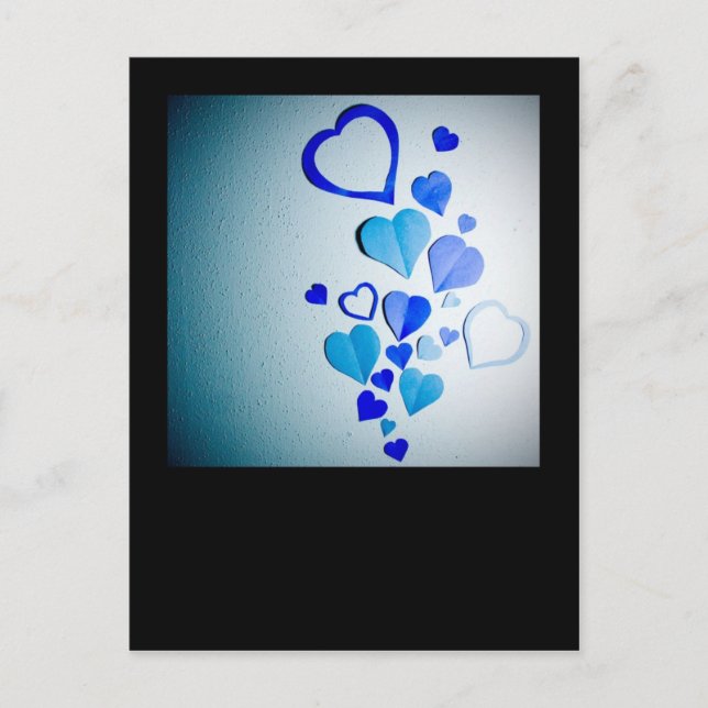 Cartão Postal Corações de Papel 2 (Frente)